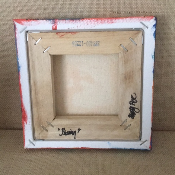 6”x6” Original Acrylic painting of Koi-“Swim”. - Picture 4 of 5